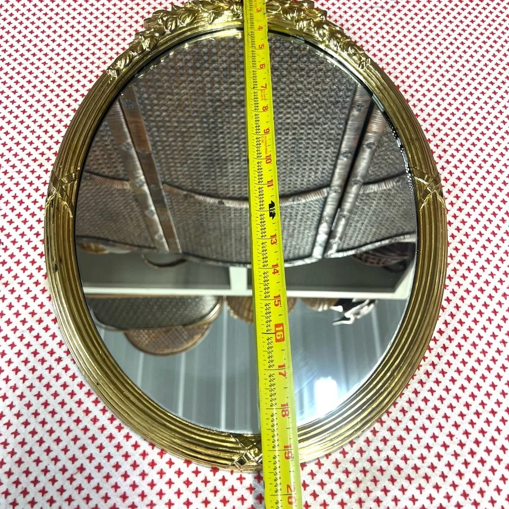 Vintage home interior gold resin mirror wall decor